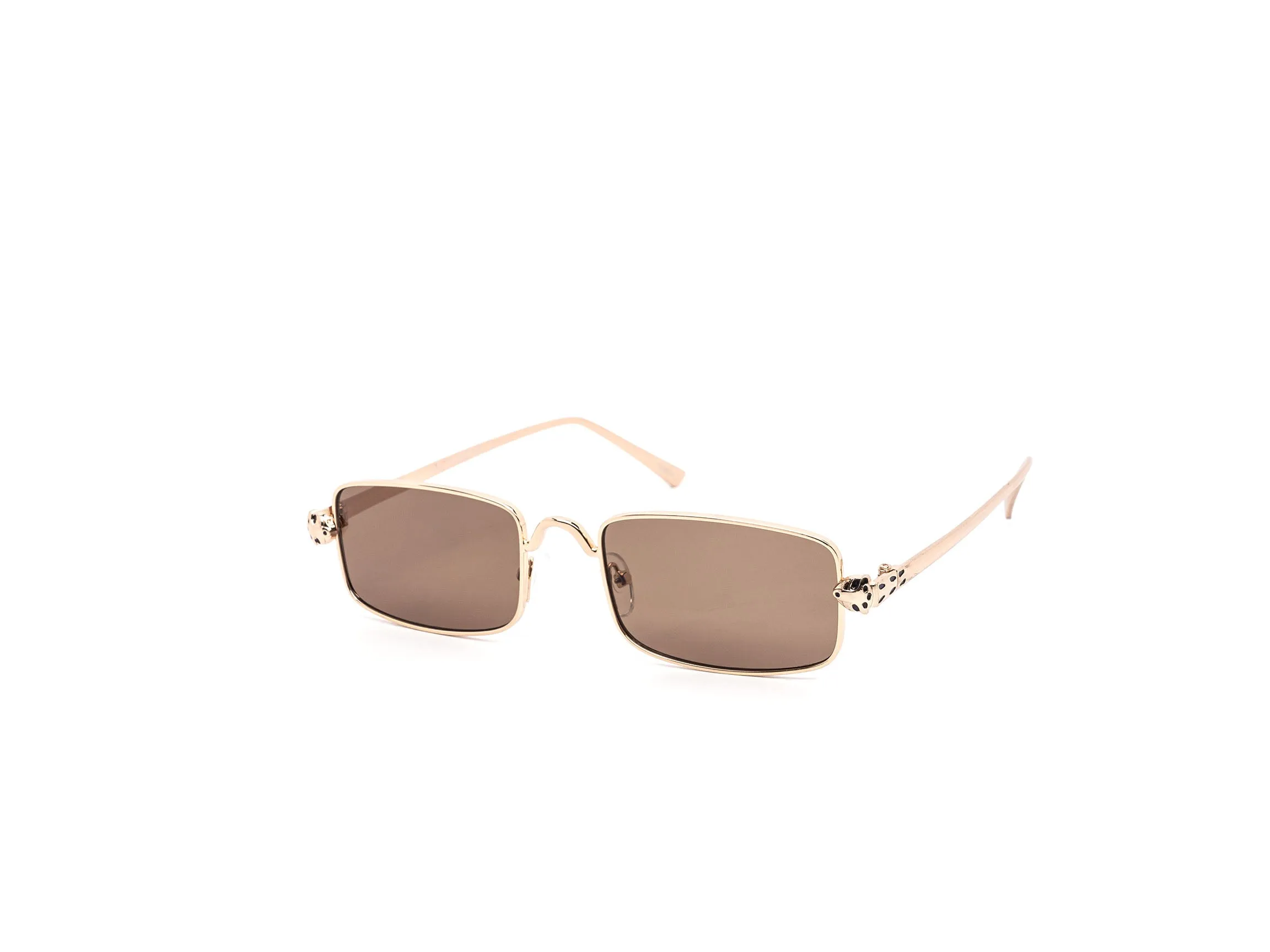 12 Pack: Chic Skinny Rectangle Metal Frame Wholesale Sunglasses