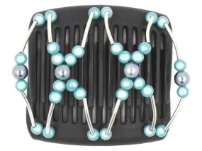 African Butterfly Chameleon Hair Comb - Beada Tube Black 20