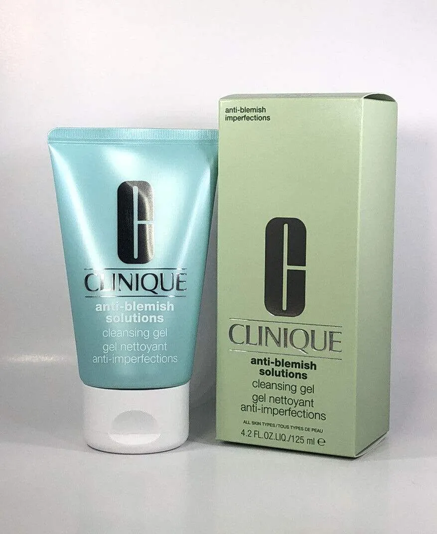 Anti-Blemish Solutions Cleansing Gel - All Skin Types by Clinique for Unisex - 4.2 oz Gel