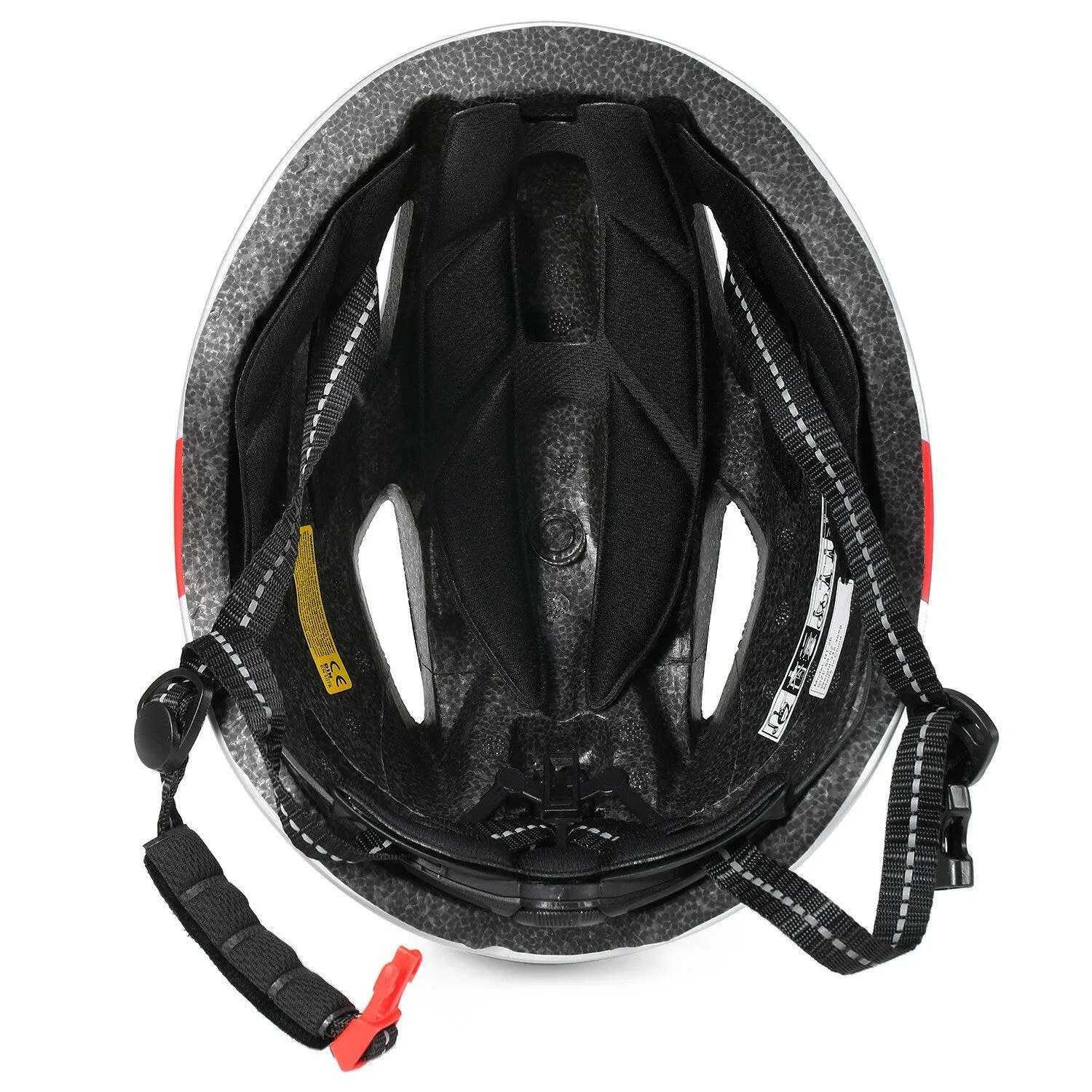 Bike Helmet Motorcycling Helmet with Rechargeable Waterproof Back Light Detachable Magnetic Visor UV Protective for Men Women