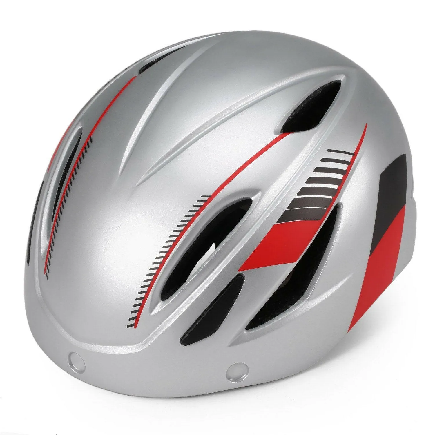 Bike Helmet Motorcycling Helmet with Rechargeable Waterproof Back Light Detachable Magnetic Visor UV Protective for Men Women