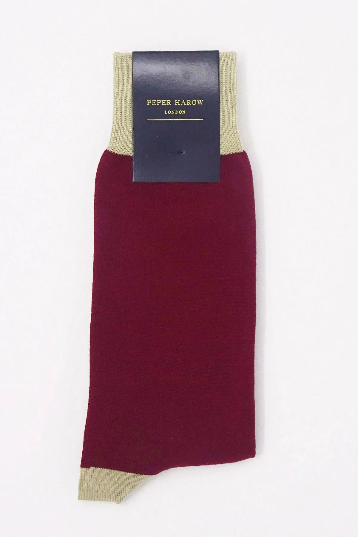 Burgess Men's Socks - Burgundy