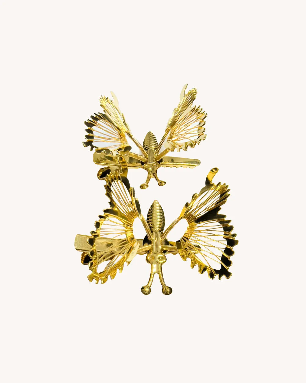 Clear Skies Butterfly Pair Hair Clips