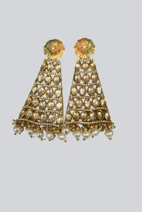 Dazzling Kundan Earrings - Timeless Elegance at JCSFashions
