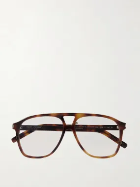 Dune aviator-frame tortoiseshell acetate optical glasses