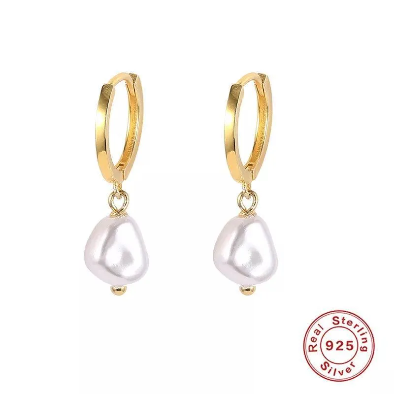 Elegant Silver Pearl Earrings: Timeless Luxury & Sophistication