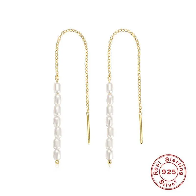 Elegant Silver Pearl Earrings: Timeless Luxury & Sophistication