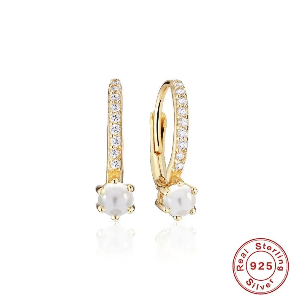 Elegant Silver Pearl Earrings: Timeless Luxury & Sophistication