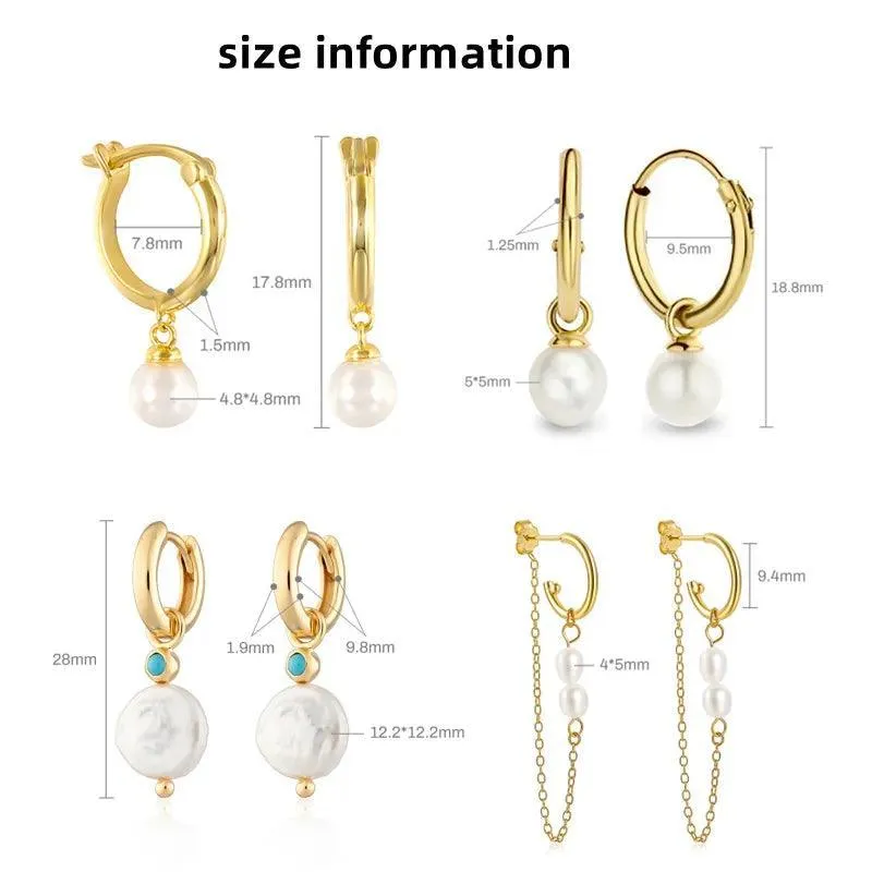 Elegant Silver Pearl Earrings: Timeless Luxury & Sophistication