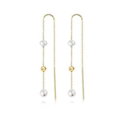 Elegant Silver Pearl Earrings: Timeless Luxury & Sophistication