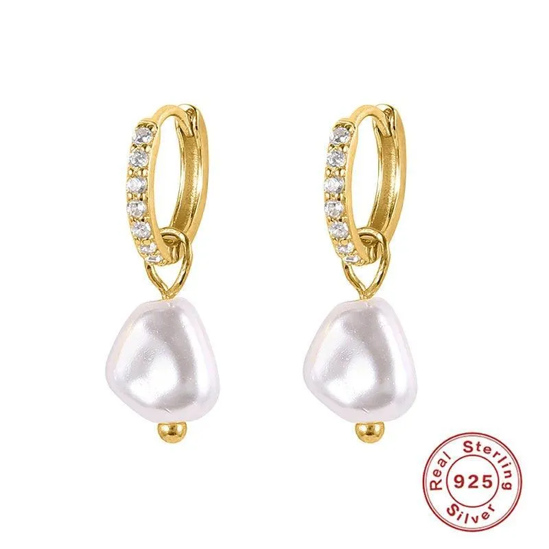 Elegant Silver Pearl Earrings: Timeless Luxury & Sophistication