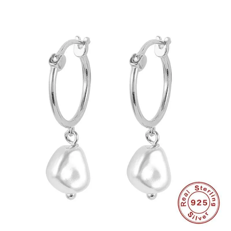 Elegant Silver Pearl Earrings: Timeless Luxury & Sophistication