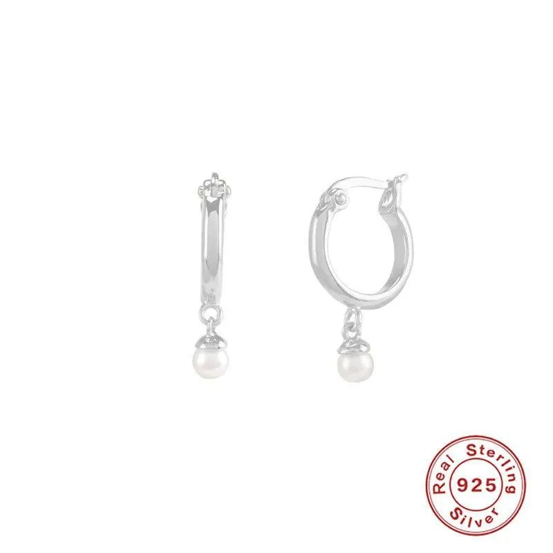 Elegant Silver Pearl Earrings: Timeless Luxury & Sophistication