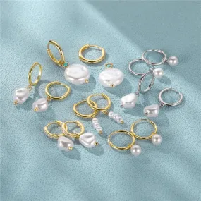 Elegant Silver Pearl Earrings: Timeless Luxury & Sophistication
