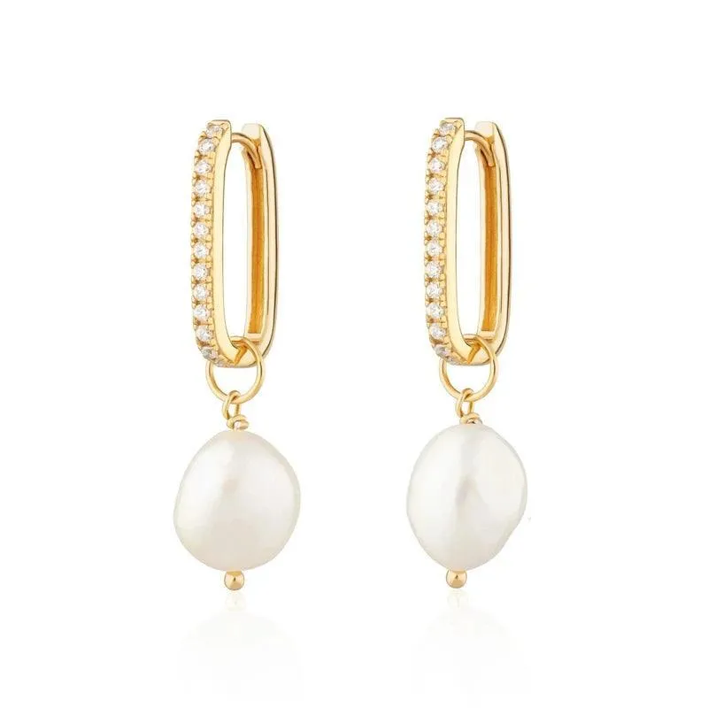 Elegant Silver Pearl Earrings: Timeless Luxury & Sophistication