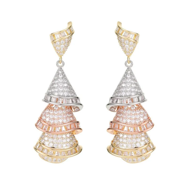 Fashion Cubic Zirconia Earring for Wedding,Dangler for  Prom Dangler Jewelry for Women LYHR02526