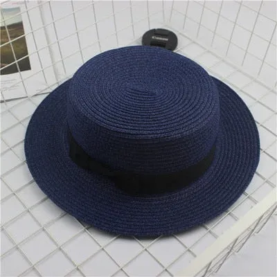 Fashion Cute summer hand made straw big brim sun hat for children and women