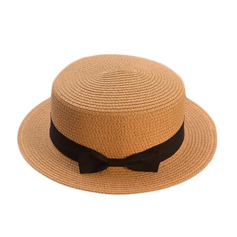 Fashion Cute summer hand made straw big brim sun hat for children and women
