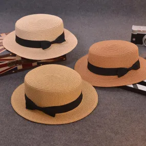 Fashion Cute summer hand made straw big brim sun hat for children and women