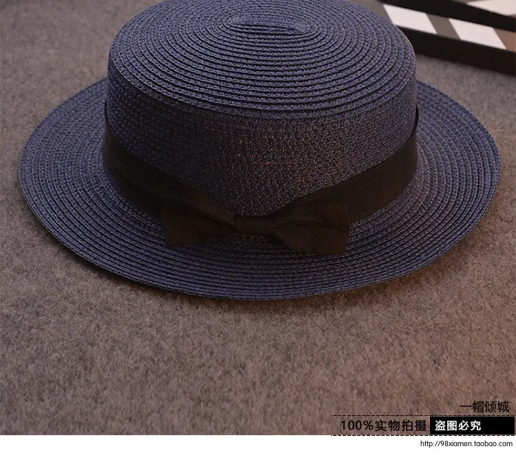 Fashion Cute summer hand made straw big brim sun hat for children and women