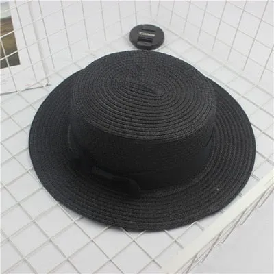 Fashion Cute summer hand made straw big brim sun hat for children and women