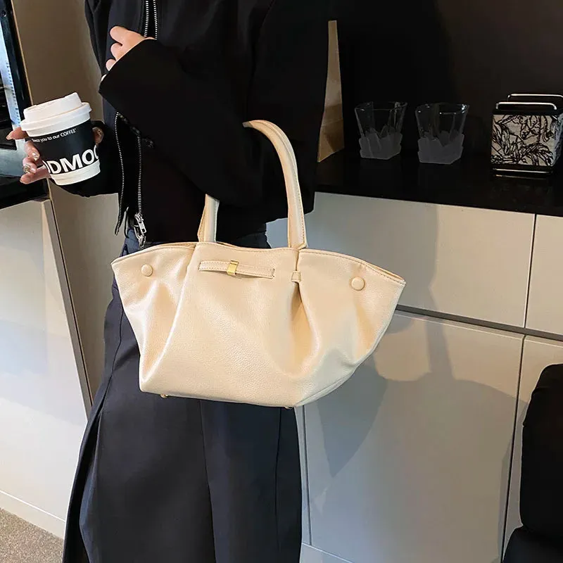 Faux Leather Tote Bag for Women