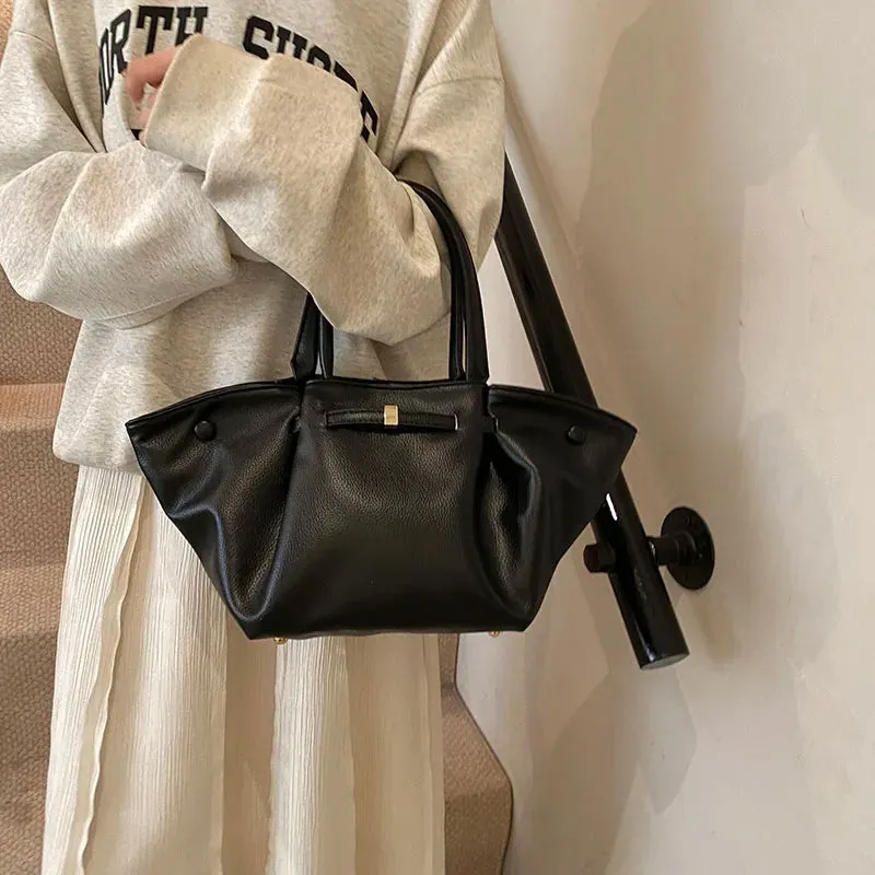 Faux Leather Tote Bag for Women