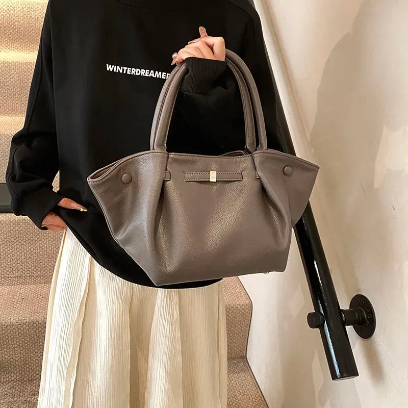 Faux Leather Tote Bag for Women