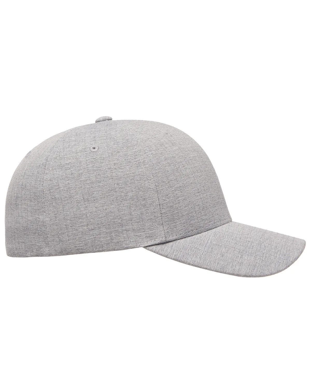 Flexfit Adult Heatherlight Custom Caps, Melange Silver