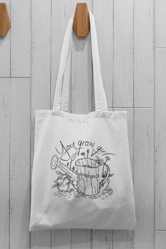 Fun Gardening Quote Zipper Tote Bag