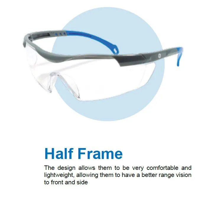 GE PPE - PROTECTIVE EYEWEAR - 01 Series Safety Glasses - #101C - Clear and I/O Reflective