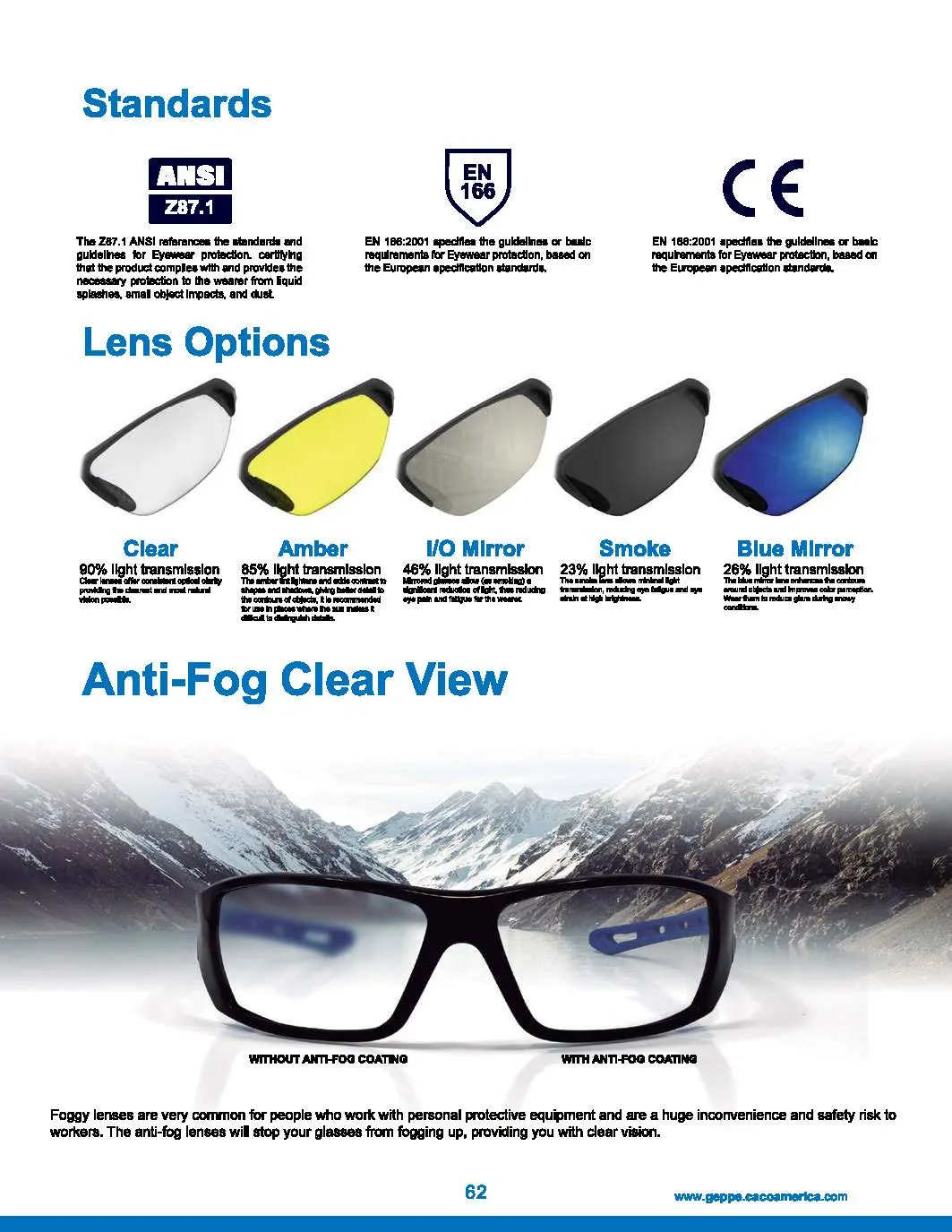 GE PPE - PROTECTIVE EYEWEAR - 01 Series Safety Glasses - #101C - Clear and I/O Reflective