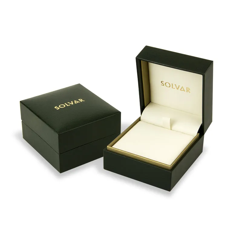 Gold Diamond Claddagh Drop Earrings