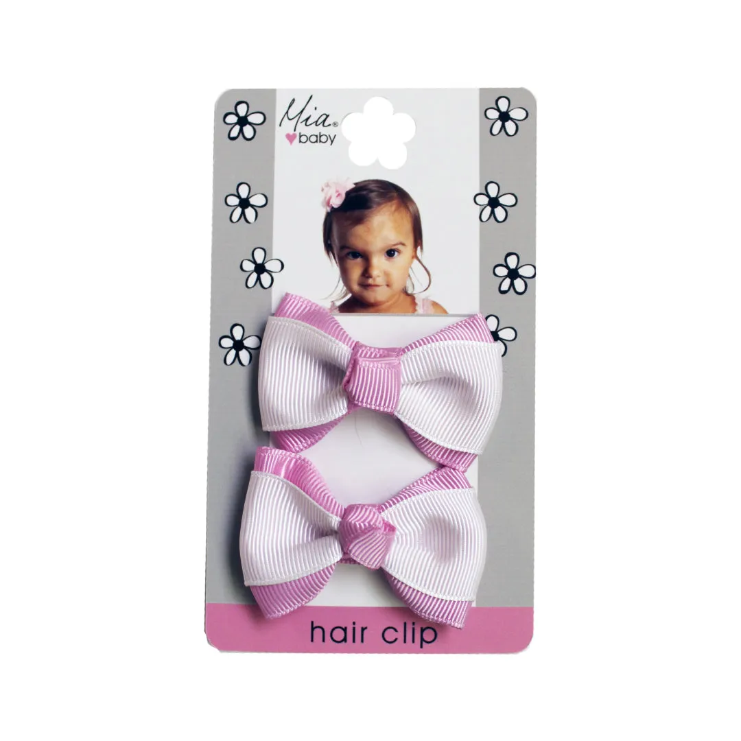 Grosgrain Ribbon Mini Bow Clips