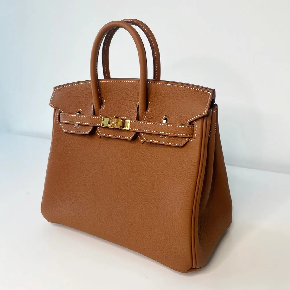 Hermès Birkin 25 Gold Togo Gold Hardware