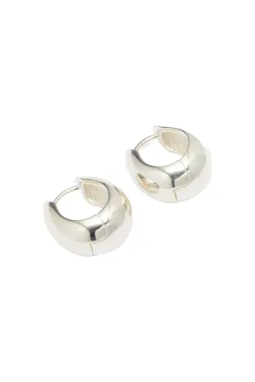 Hinged Sterling-Silver Hoop Earrings