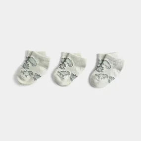 Infant Boys Socks 3 Pcs Set Dino-Green