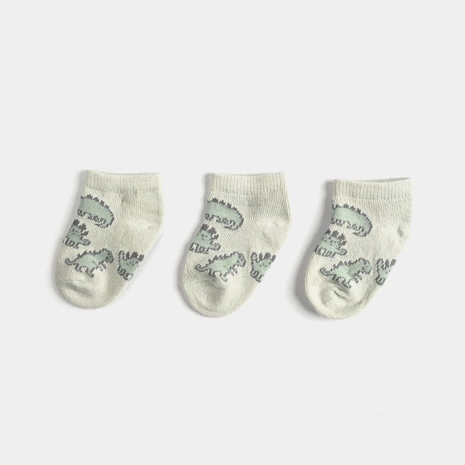 Infant Boys Socks 3 Pcs Set Dino-Green