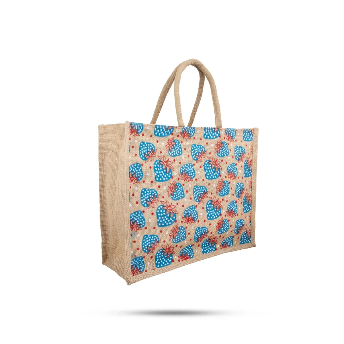 Jute Shopping Bag with Zip - 13 x 16 Inches | Jute Bag/ Handbag/ Tote Bag for Women