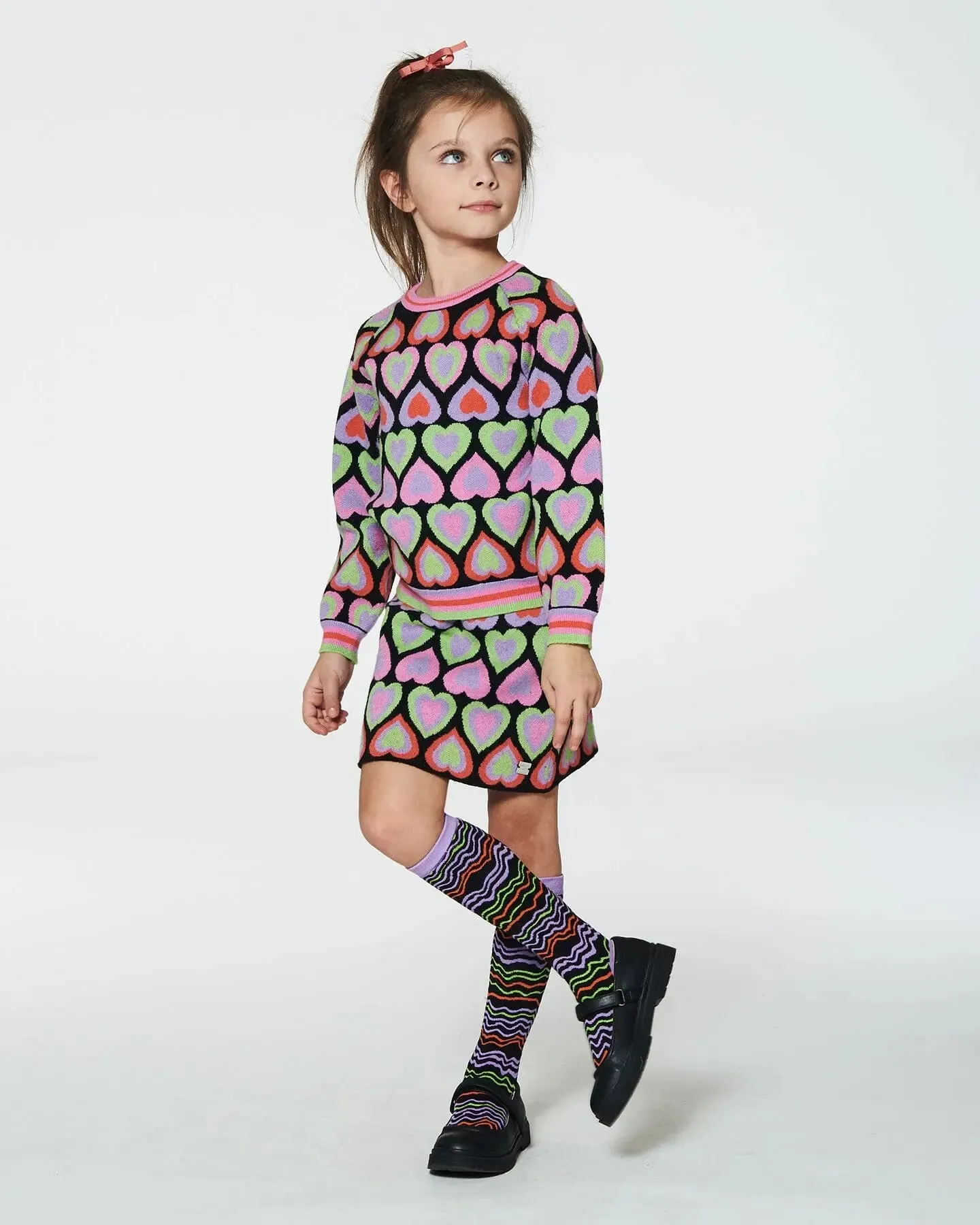 Knee Socks Multicolored Zebra