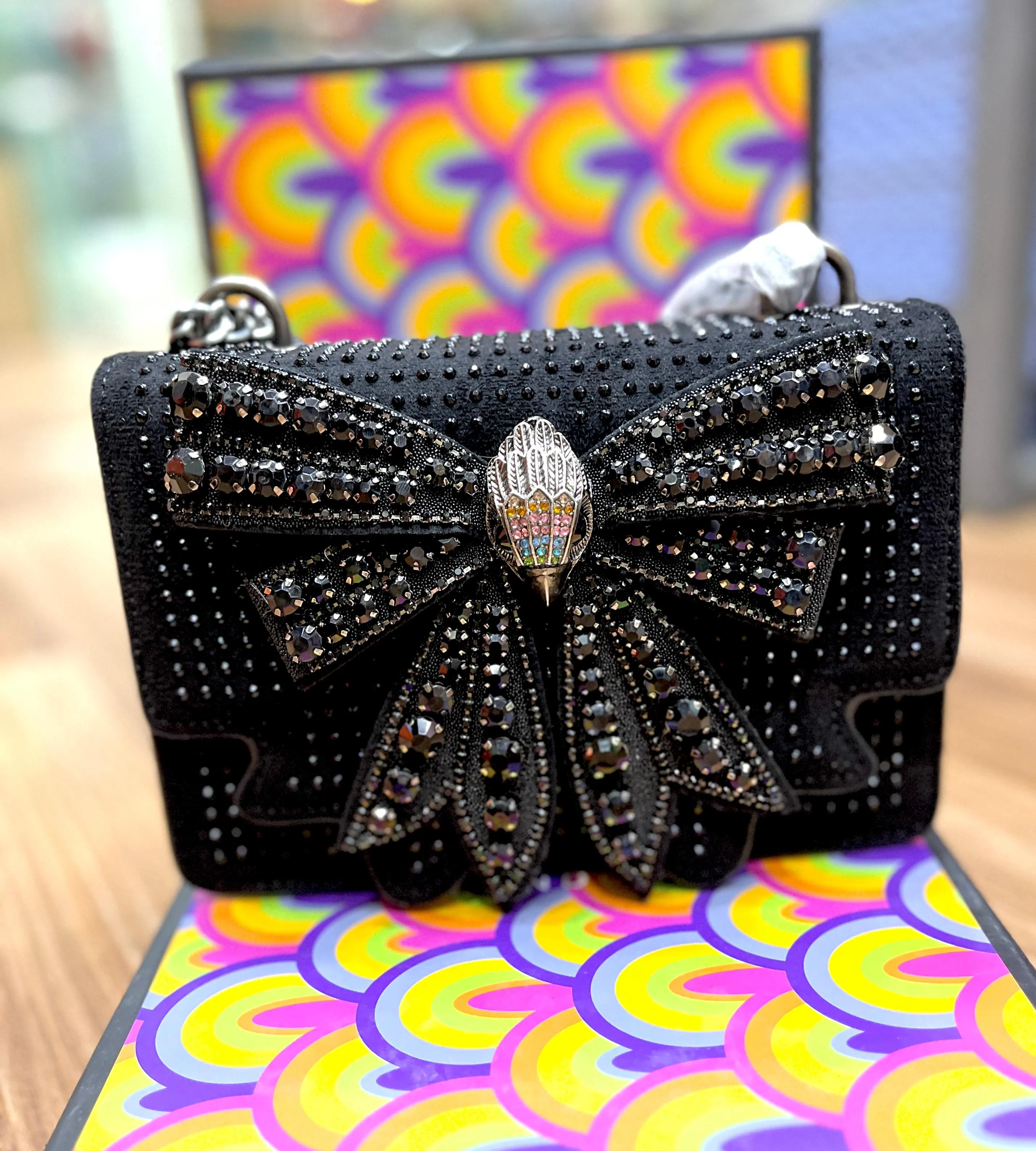 KURT GEIGER SMALL SHOREDITCH BOW BAG