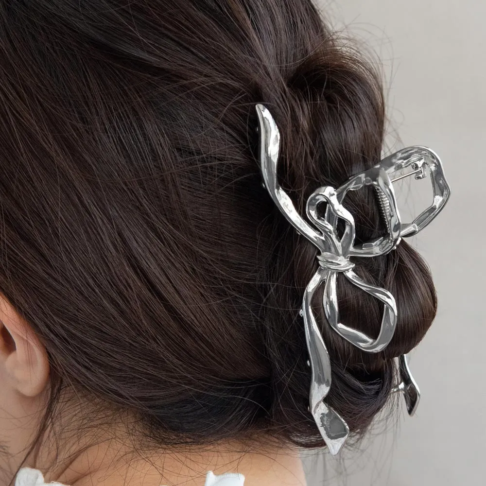 Large Metal Bow Hair Clip