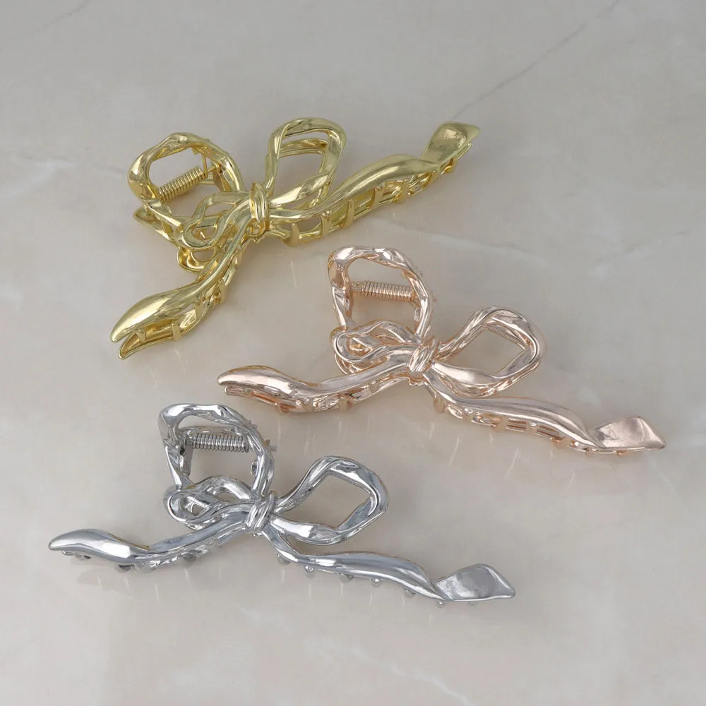 Large Metal Bow Hair Clip
