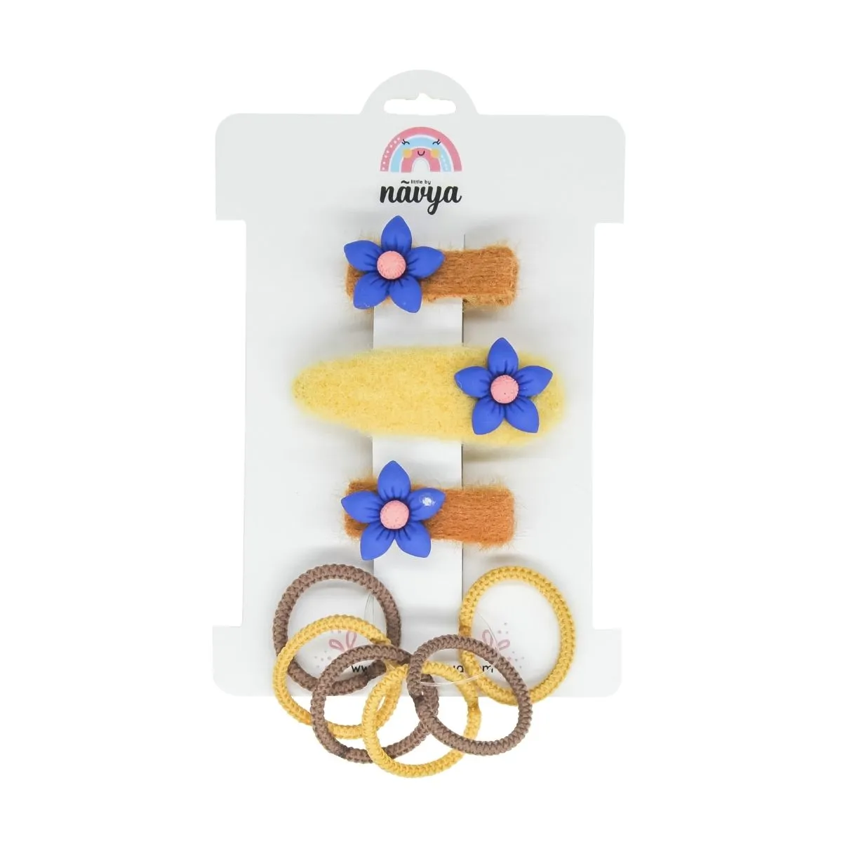 Little Miss Wonder Set Clip & Rubberband Pack of 4 - (3-8 Years)