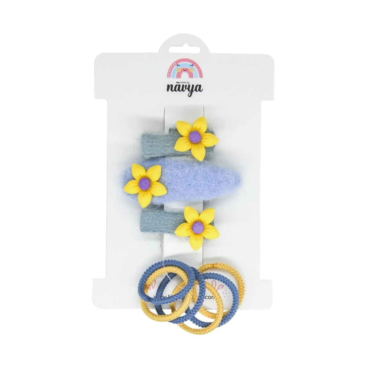 Little Miss Wonder Set Clip & Rubberband Pack of 4 - (3-8 Years)