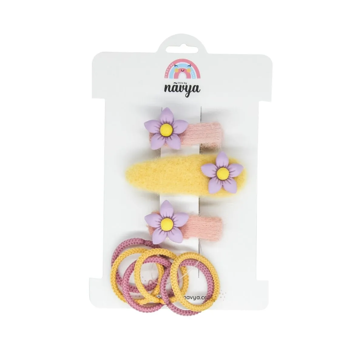 Little Miss Wonder Set Clip & Rubberband Pack of 4 - (3-8 Years)