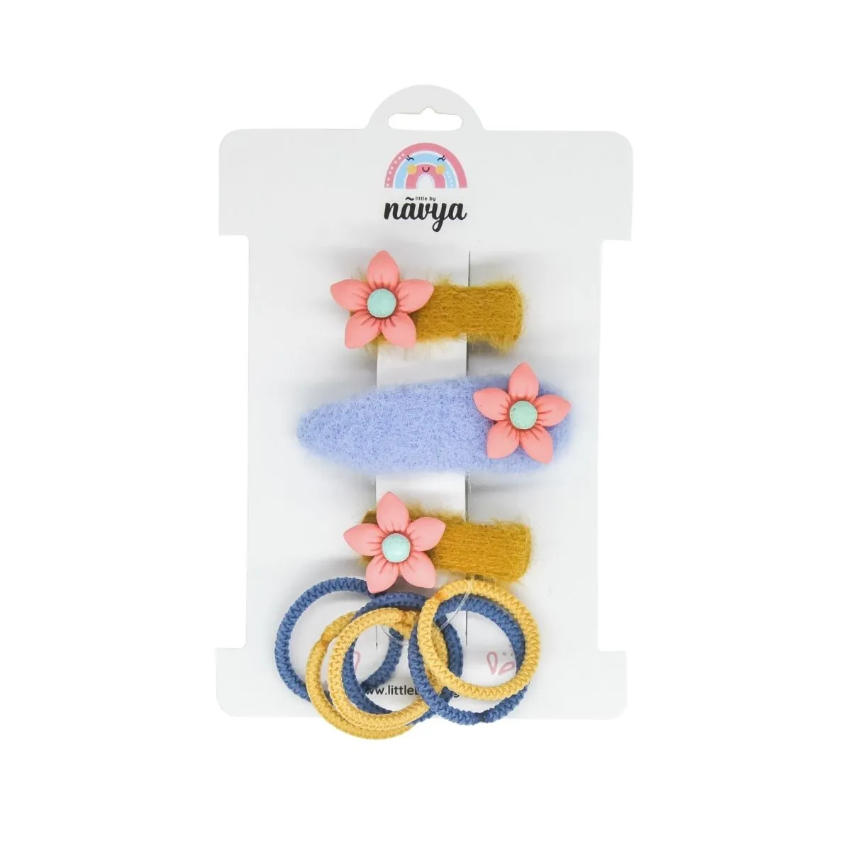 Little Miss Wonder Set Clip & Rubberband Pack of 4 - (3-8 Years)