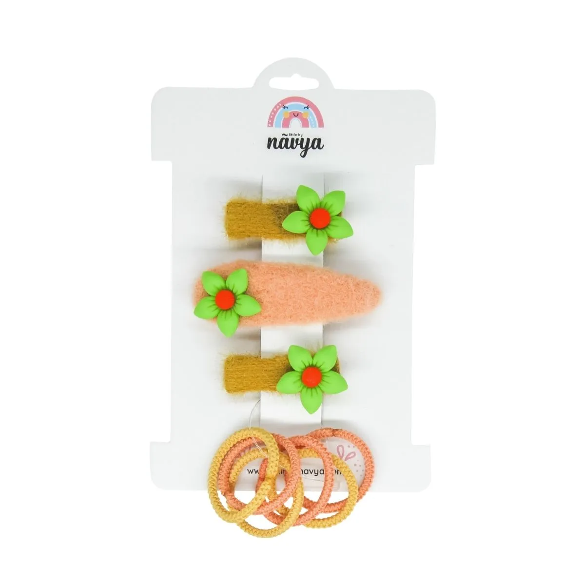 Little Miss Wonder Set Clip & Rubberband Pack of 4 - (3-8 Years)