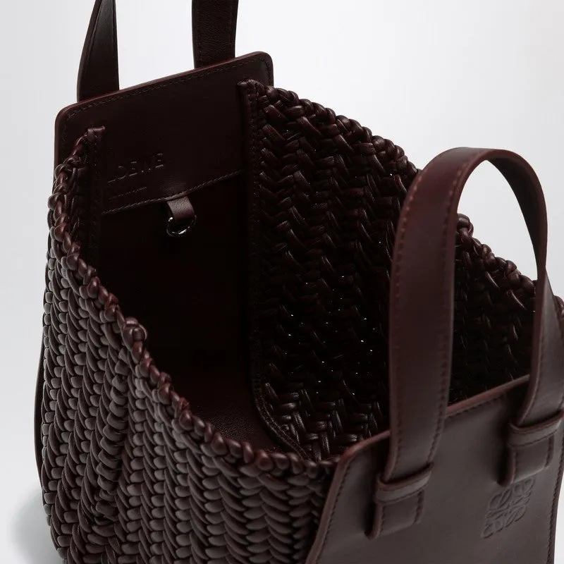 Loewe Dark Burgundy Leather Hammock Bag Women