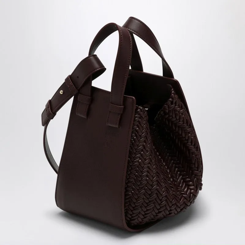Loewe Dark Burgundy Leather Hammock Bag Women